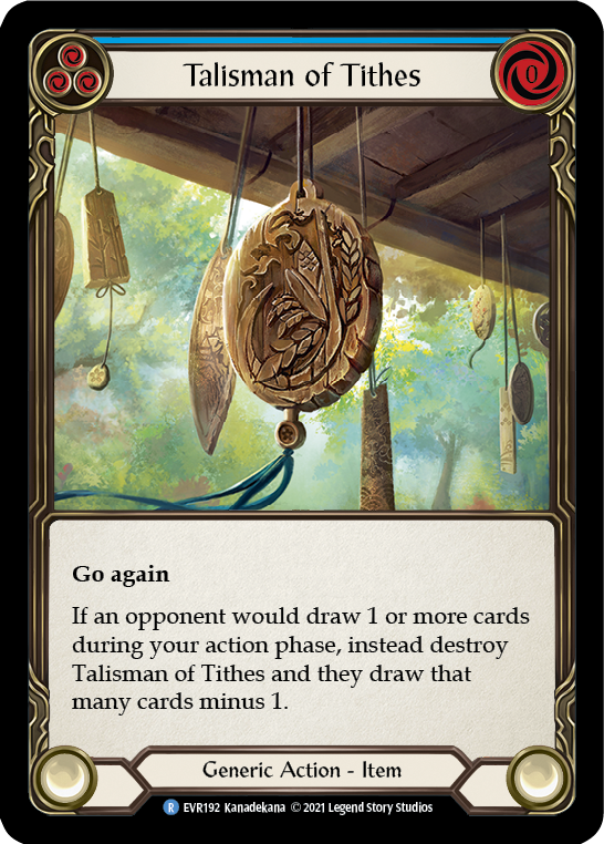 Talisman of Tithes [EVR192] (Everfest)  1st Edition Cold Foil | Gamers Paradise