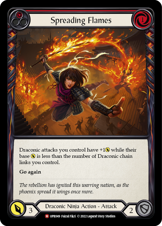 Spreading Flames [UPR049] (Uprising)  Rainbow Foil | Gamers Paradise
