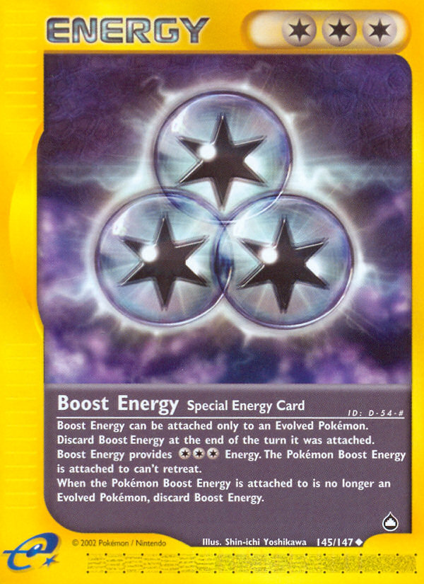 Boost Energy (145/147) [Aquapolis] | Gamers Paradise