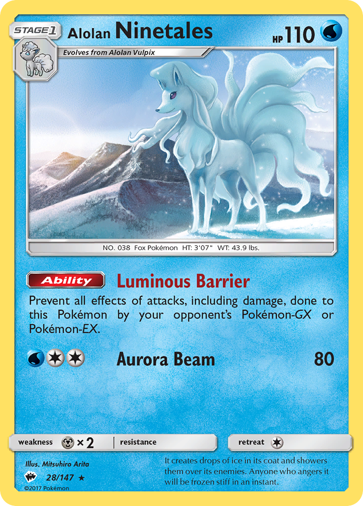 Alolan Ninetales (28/147) [Sun & Moon: Burning Shadows] | Gamers Paradise