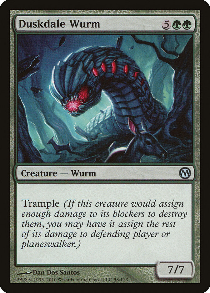 Duskdale Wurm [Duels of the Planeswalkers] | Gamers Paradise