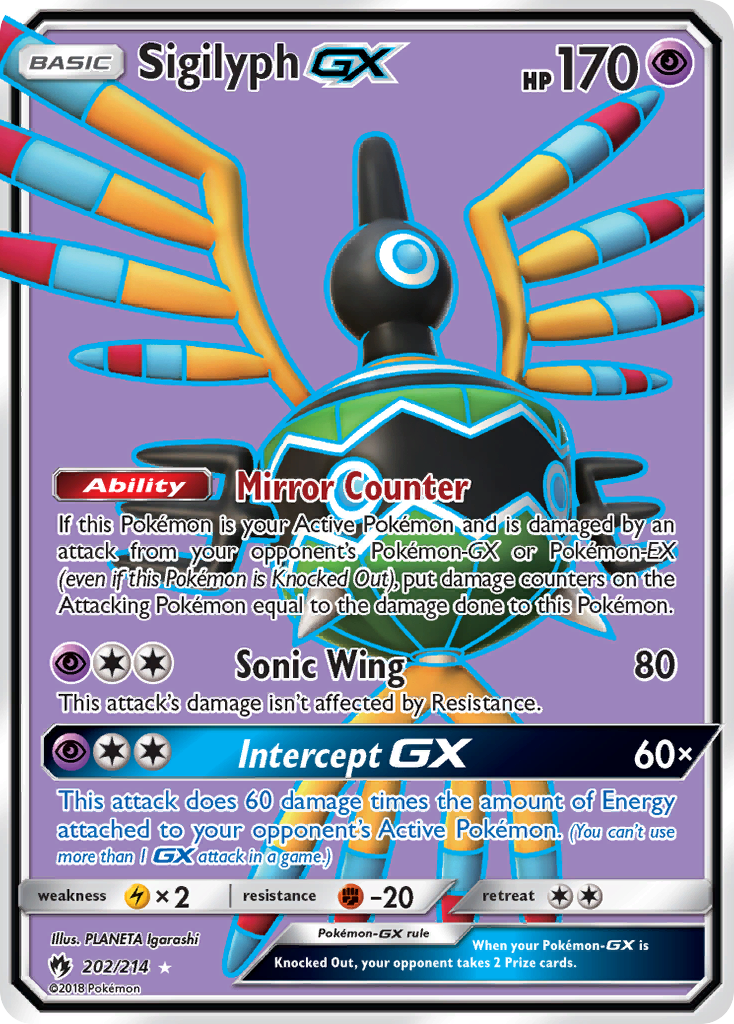 Sigilyph GX (202/214) [Sun & Moon: Lost Thunder] | Gamers Paradise