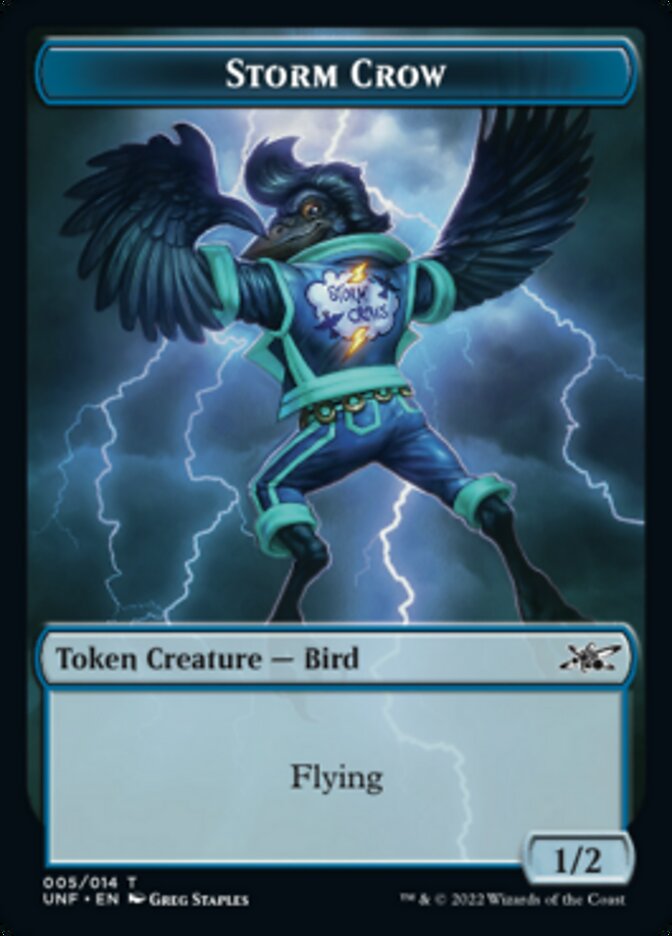 Storm Crow Token [Unfinity Tokens] | Gamers Paradise