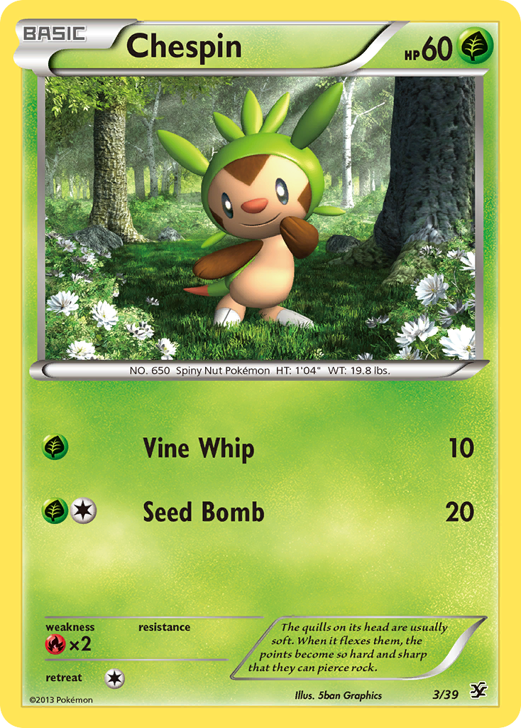 Chespin (3/39) [XY: Kalos Starter Set] | Gamers Paradise