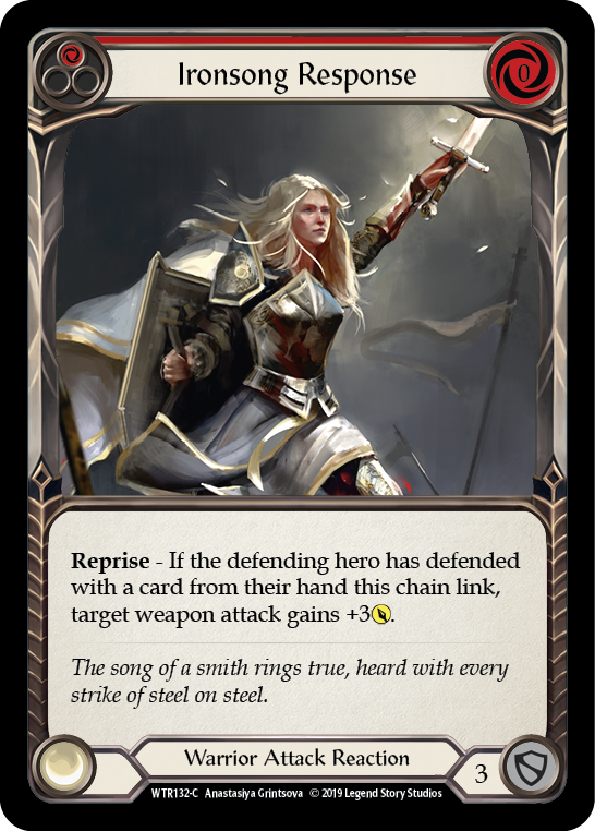 Ironsong Response (Red) [WTR132-C] Alpha Print Rainbow Foil | Gamers Paradise