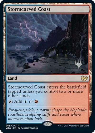 Stormcarved Coast (Promo Pack) [Innistrad: Crimson Vow Promos] | Gamers Paradise