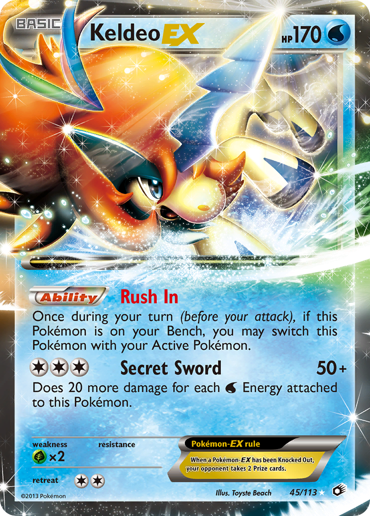 Keldeo EX (45/113) [Black & White: Legendary Treasures] | Gamers Paradise