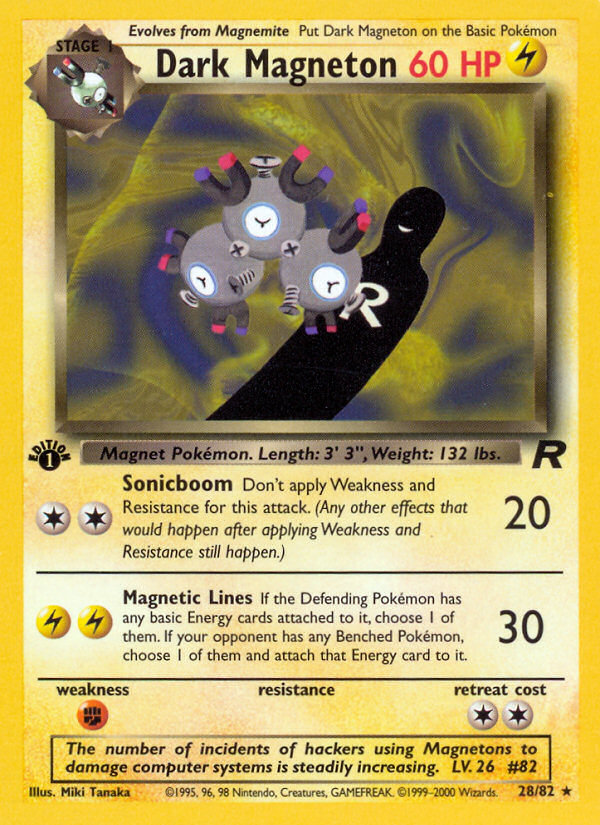 Dark Magneton (28/82) [Team Rocket 1st Edition] | Gamers Paradise