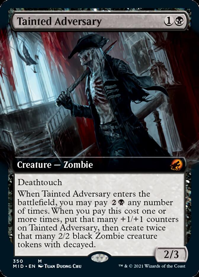 Tainted Adversary (Extended Art) [Innistrad: Midnight Hunt] | Gamers Paradise