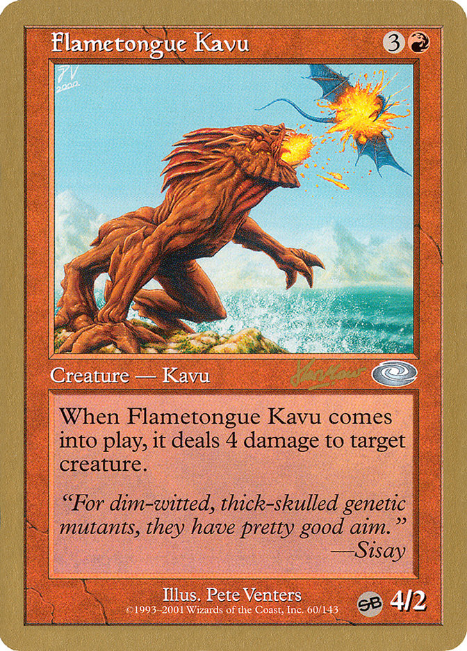 Flametongue Kavu (Sim Han How) (SB) [World Championship Decks 2002] | Gamers Paradise