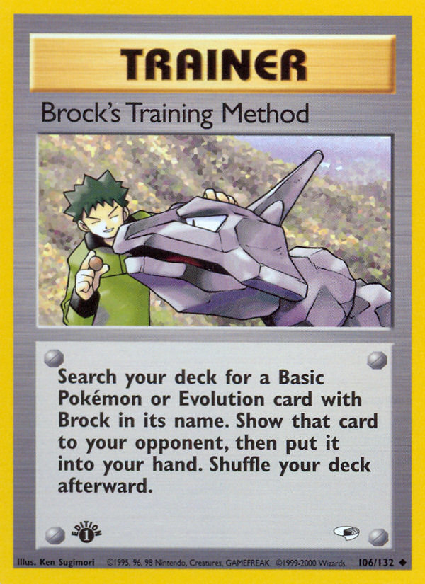 Brock's Training Method (106/132) [Gym Heroes 1st Edition] | Gamers Paradise