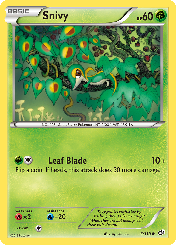 Snivy (6/113) [Black & White: Legendary Treasures] | Gamers Paradise