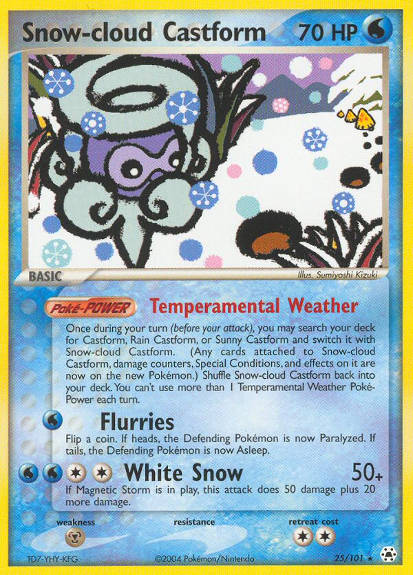 Snow-cloud Castform (25/101) [EX: Hidden Legends] | Gamers Paradise