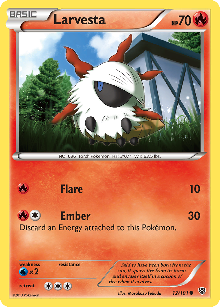 Larvesta (12/101) [Black & White: Plasma Blast] | Gamers Paradise