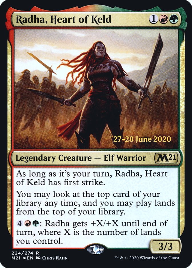 Radha, Heart of Keld [Core Set 2021 Prerelease Promos] | Gamers Paradise