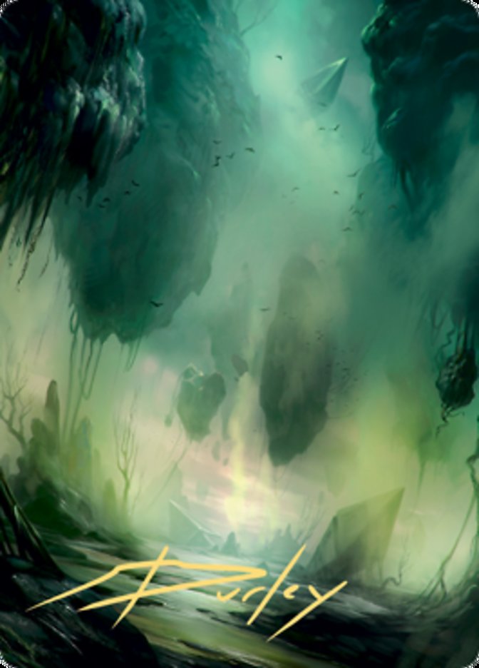 Swamp 1 Art Card (Gold-Stamped Signature) [Zendikar Rising Art Series] | Gamers Paradise
