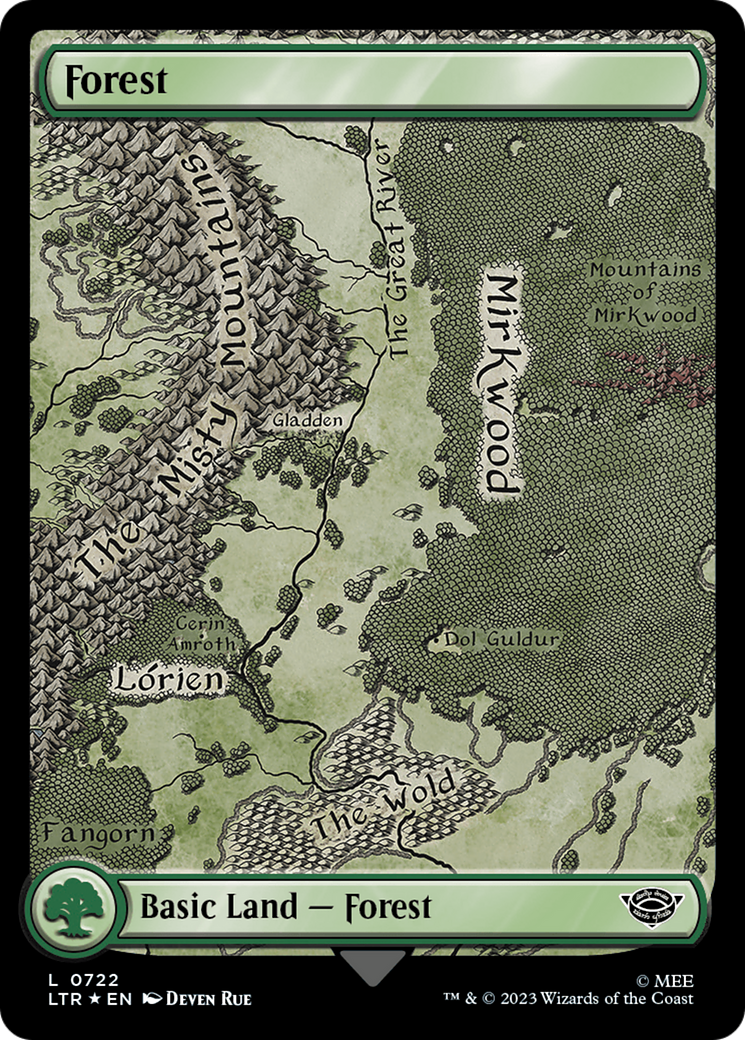 Forest (0722) (Surge Foil) [The Lord of the Rings: Tales of Middle-Earth] | Gamers Paradise