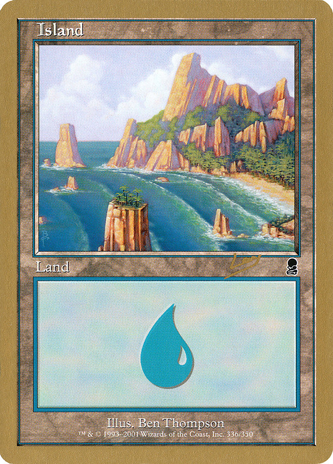 Island (rl336a) (Raphael Levy) [World Championship Decks 2002] | Gamers Paradise
