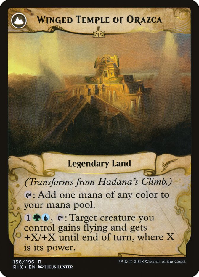 Hadana's Climb // Winged Temple of Orazca [Rivals of Ixalan] | Gamers Paradise