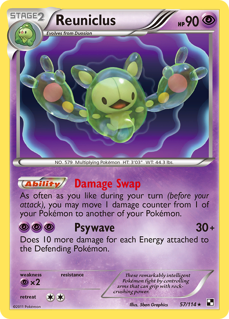 Reuniclus (57/114) [Black & White: Base Set] | Gamers Paradise