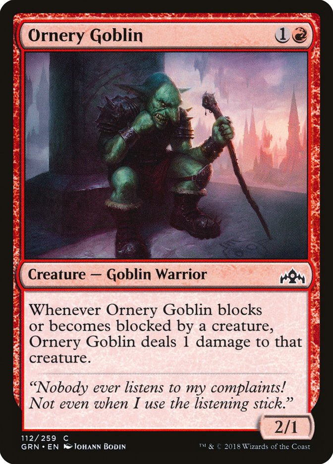 Ornery Goblin [Guilds of Ravnica] | Gamers Paradise