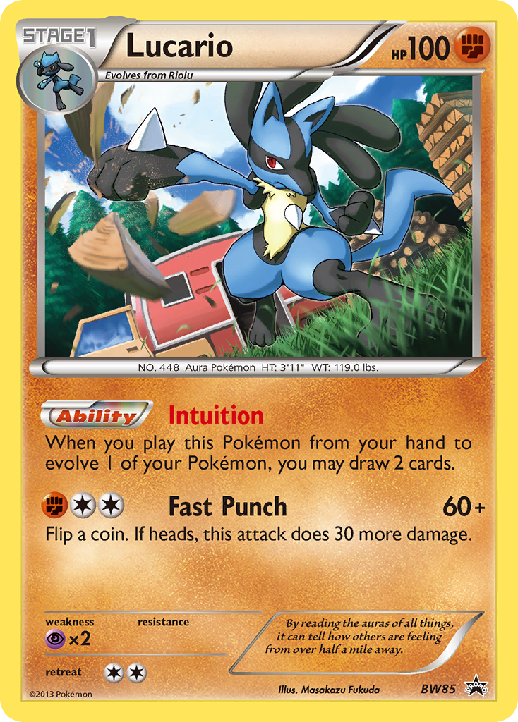 Lucario (BW85) [Black & White: Black Star Promos] | Gamers Paradise