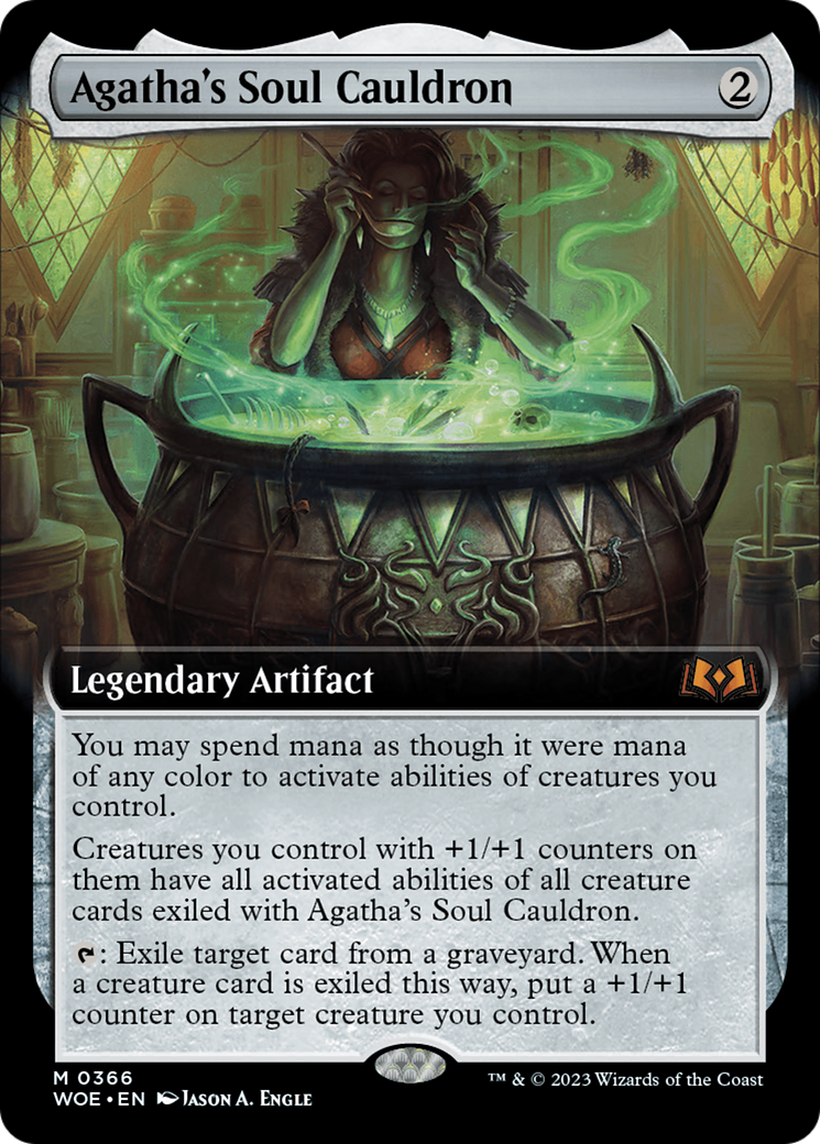 Agatha's Soul Cauldron (Extended Art) [Wilds of Eldraine] | Gamers Paradise