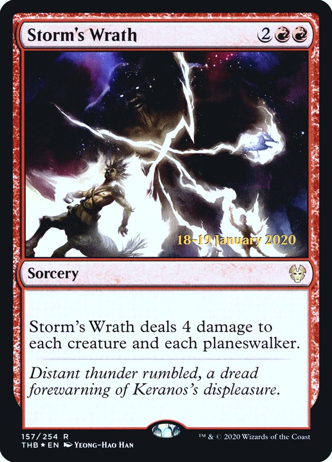 Storm's Wrath [Theros Beyond Death Prerelease Promos] | Gamers Paradise