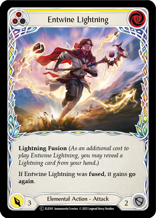 Entwine Lightning (Yellow) [U-ELE101] Unlimited Rainbow Foil | Gamers Paradise