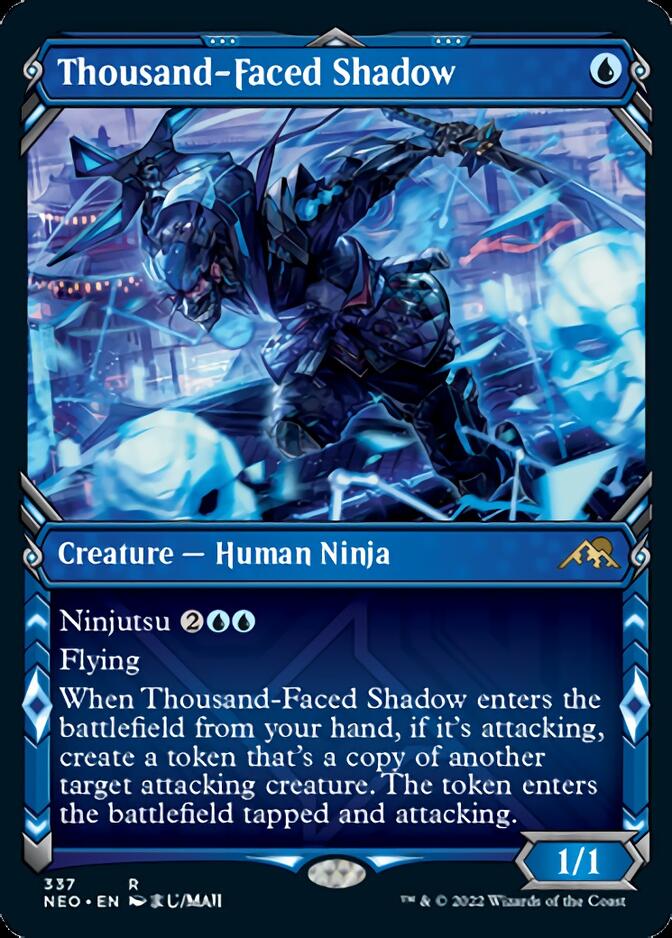 Thousand-Faced Shadow (Showcase Ninja) [Kamigawa: Neon Dynasty] | Gamers Paradise
