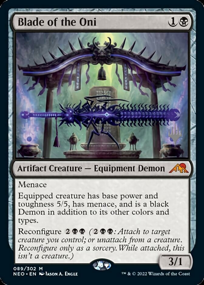 Blade of the Oni (Promo Pack) [Kamigawa: Neon Dynasty Promos] | Gamers Paradise