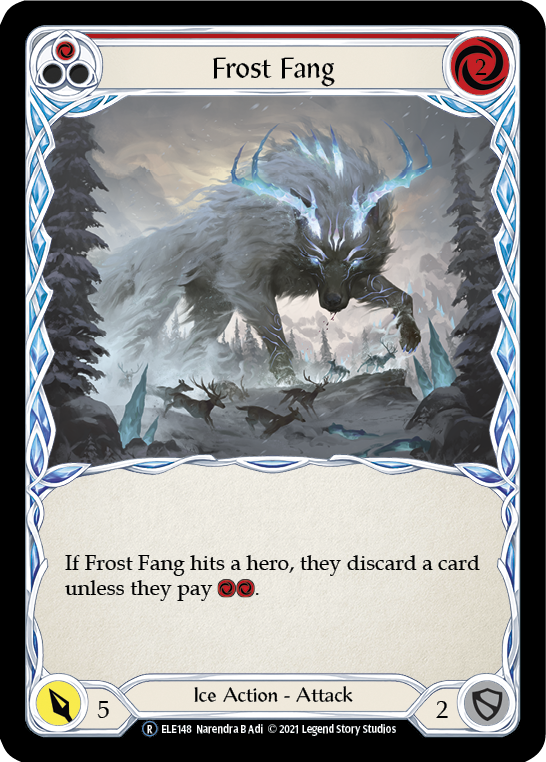 Frost Fang (Red) [U-ELE148] Unlimited Rainbow Foil | Gamers Paradise