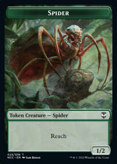 Treefolk // Spider Double-Sided Token [Streets of New Capenna Commander Tokens] | Gamers Paradise