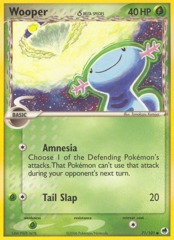 Wooper (71/101) (Delta Species) [EX: Dragon Frontiers] | Gamers Paradise