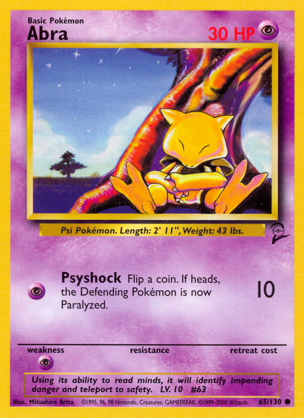 Abra (65/130) [Base Set 2] | Gamers Paradise