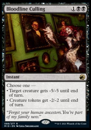 Bloodline Culling (Promo Pack) [Innistrad: Midnight Hunt Promos] | Gamers Paradise