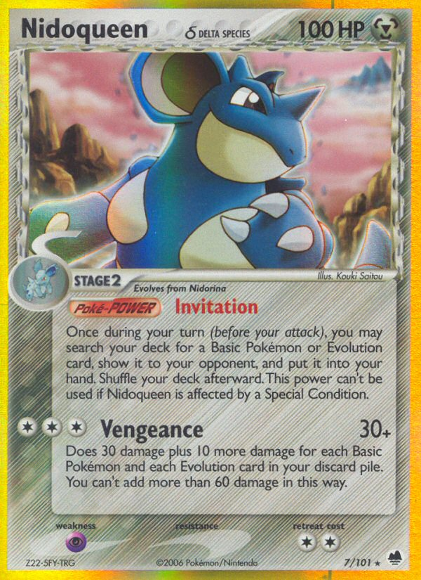 Nidoqueen (7/101) (Delta Species) [EX: Dragon Frontiers] | Gamers Paradise