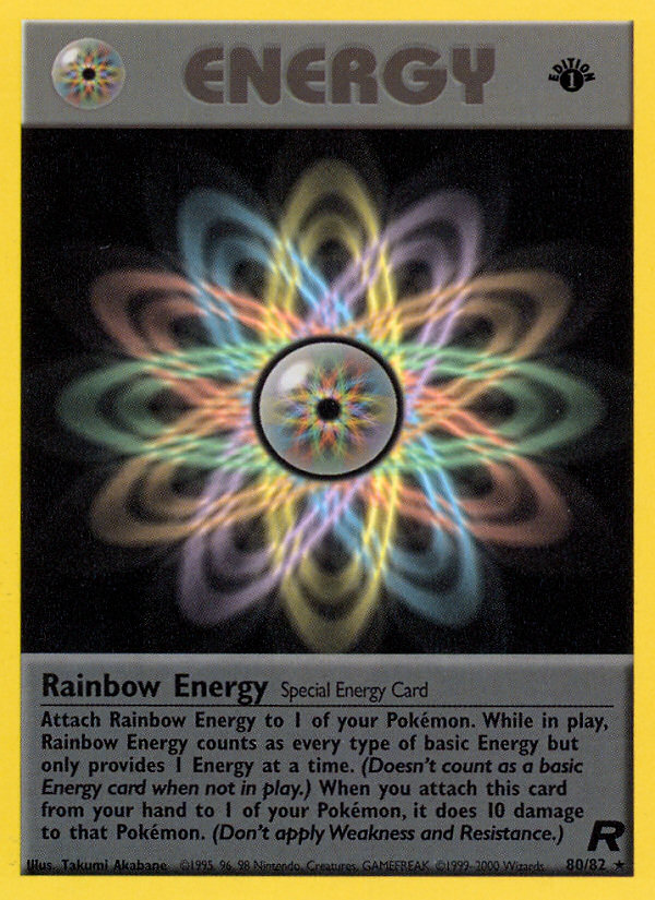 Rainbow Energy (80/82) [Team Rocket 1st Edition] | Gamers Paradise