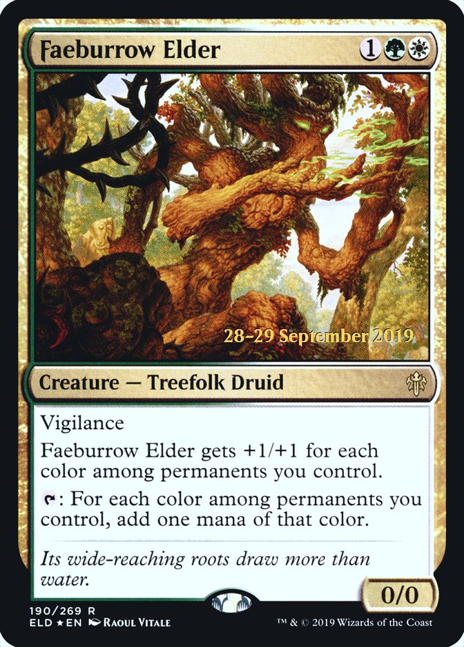 Faeburrow Elder [Throne of Eldraine Prerelease Promos] | Gamers Paradise