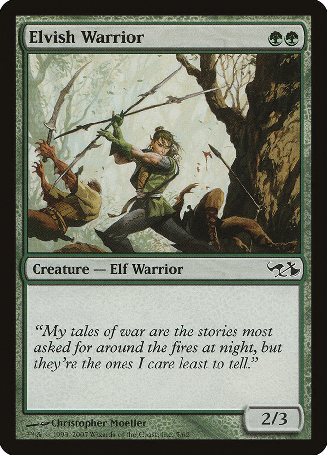 Elvish Warrior [Duel Decks: Elves vs. Goblins] | Gamers Paradise