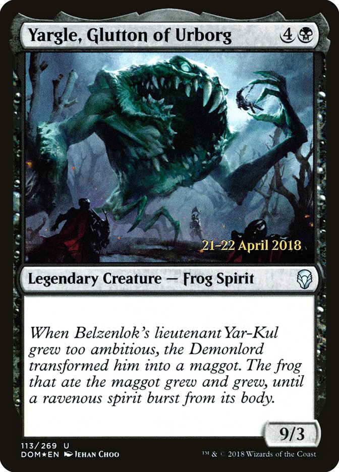 Yargle, Glutton of Urborg [Dominaria Prerelease Promos] | Gamers Paradise