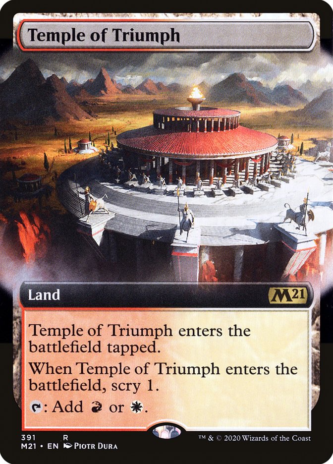 Temple of Triumph (Extended Art) [Core Set 2021] | Gamers Paradise