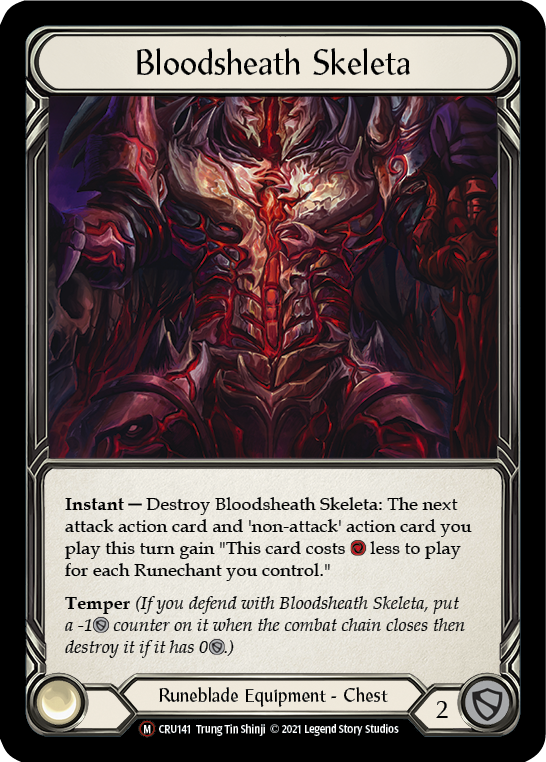 Bloodsheath Skeleta [U-CRU141-RF] Unlimited Rainbow Foil | Gamers Paradise