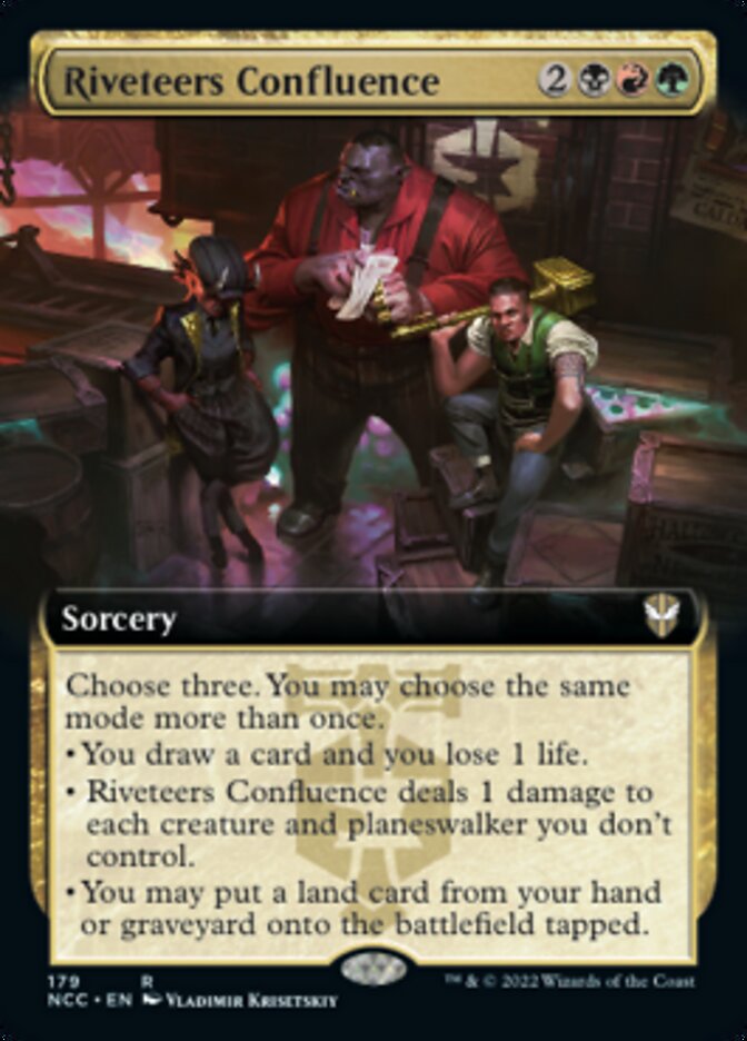 Riveteers Confluence (Extended Art) [Streets of New Capenna Commander] | Gamers Paradise