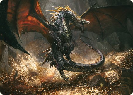 Cavern-Hoard Dragon Art Card [The Lord of the Rings: Tales of Middle-earth Art Series] | Gamers Paradise