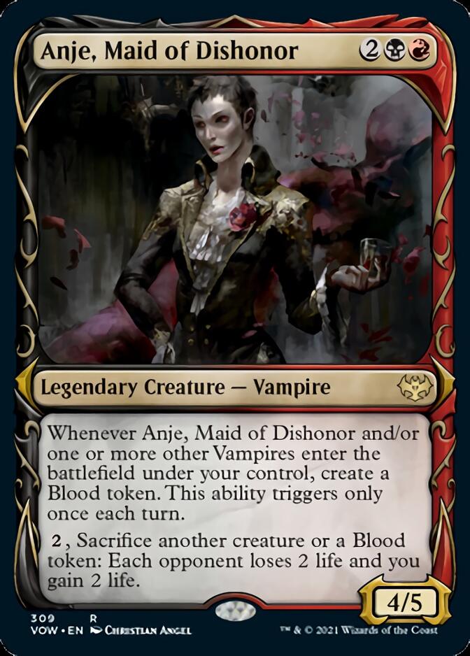 Anje, Maid of Dishonor (Showcase Fang Frame) [Innistrad: Crimson Vow] | Gamers Paradise