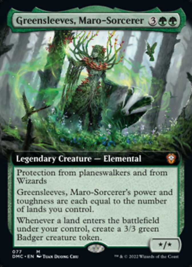 Greensleeves, Maro-Sorcerer (Extended Art) [Dominaria United Commander] | Gamers Paradise