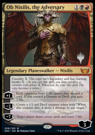 Ob Nixilis, the Adversary (Promo Pack) [Streets of New Capenna Promos] | Gamers Paradise