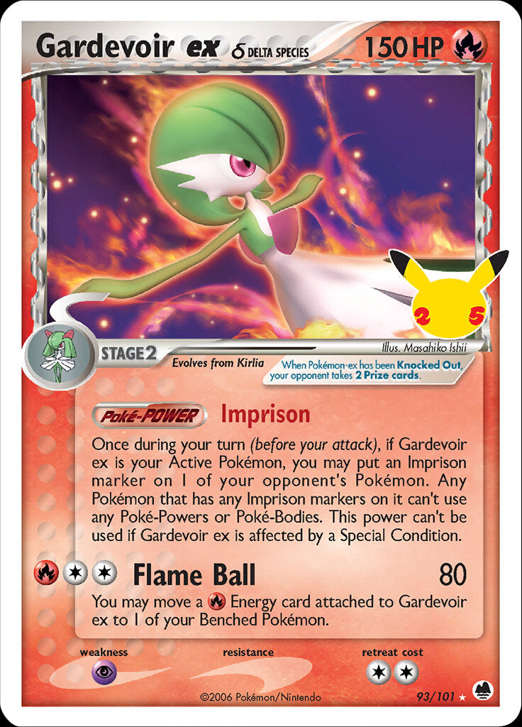 Gardevoir ex (93/101) (Delta Species) [Celebrations: 25th Anniversary - Classic Collection] | Gamers Paradise