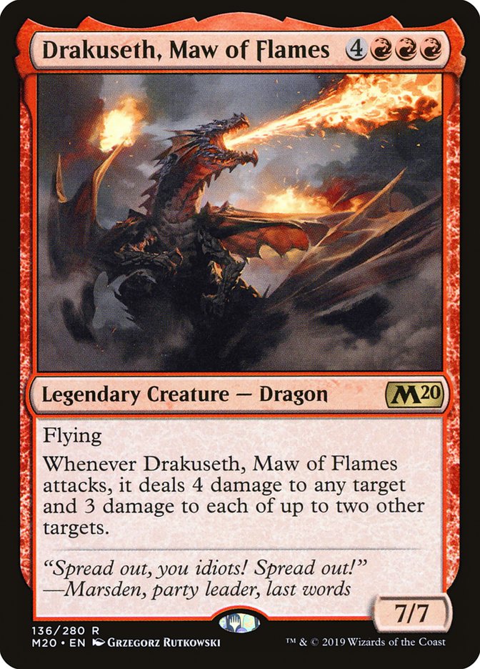 Drakuseth, Maw of Flames [Core Set 2020] | Gamers Paradise